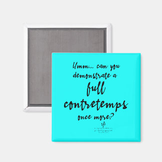 Fullständig contretemps ljus cyan magnet