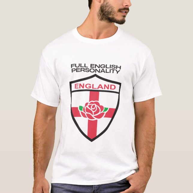 Fullständig engelsk personlighet t shirt (Framsida)