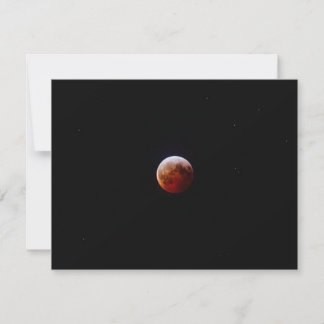 Fullständig fotoutskrift för månfoto julkort