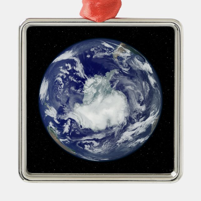 Fullständig fullt-diskavbildning julgransprydnad metall (Framsidan)