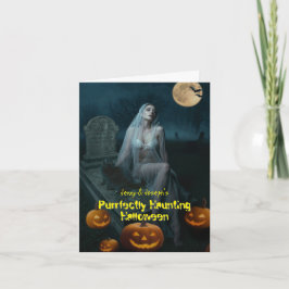 Fullständig hemlig Halloween-mappad inbjudan