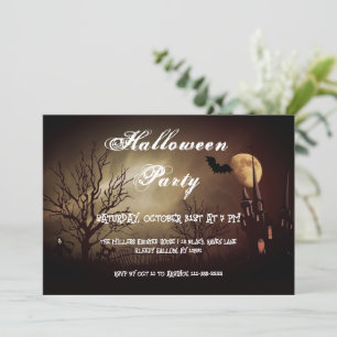 Fullständig inbjudan till Moon Halloween fest