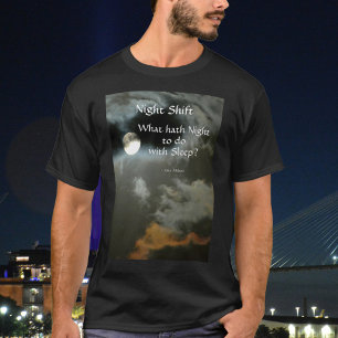 Fullständig måndagskvällens skift Natt Literär cit T Shirt