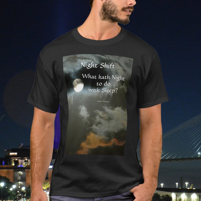 Fullständig måndagskvällens skift Natt Literär cit T Shirt (Skapare uppladdad)