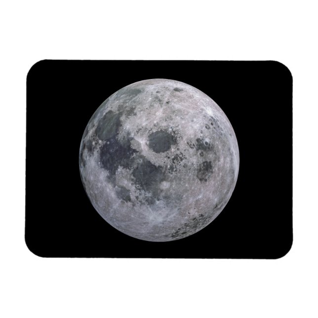FULLSTÄNDIG MOON Anpassningsbar Flexibel Fridge Ma Magnet (Horisontell)
