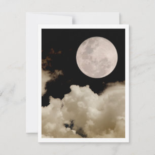 FULLSTÄNDIGA MOON-AVSLUTNINGAR SEPIA
