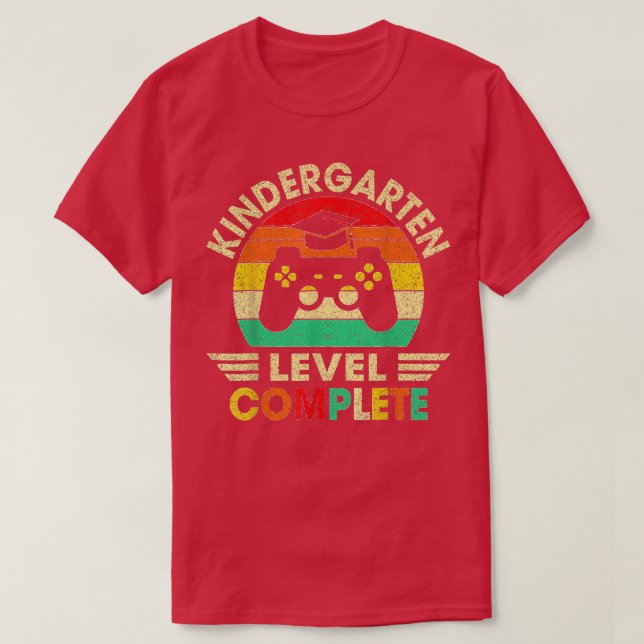 Fullständiga videospel på Kindergarten-Studenten-n T Shirt (Design framsida)
