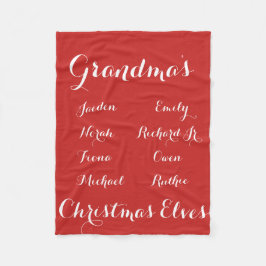 Fullständigt älvor för Cutomizable barnbarnjul Fleecefilt