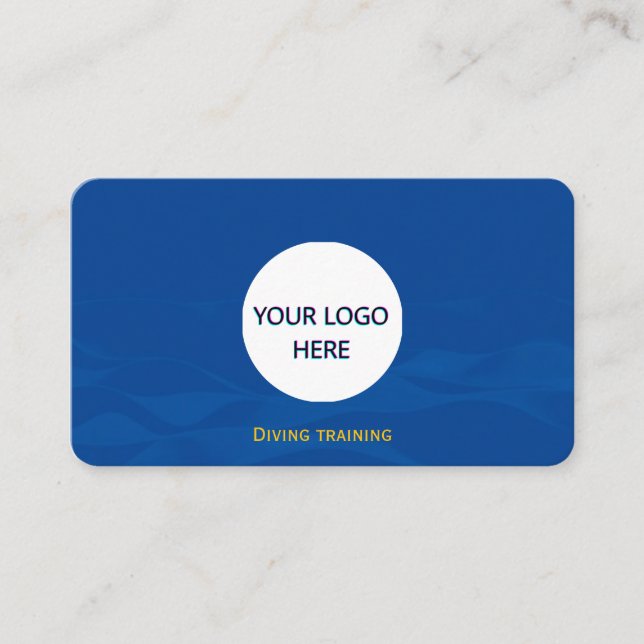 Fullständigt Anpassade Blue Vågar Visitkort (Framsida)