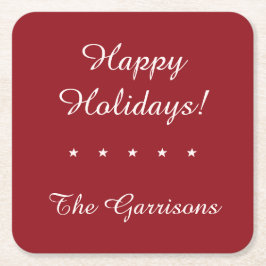 Fullständigt anpassade Helgdagars underlägg Papper Kvadrat