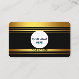 Fullständigt Anpassade Luxury Black & Guld Visitkort
