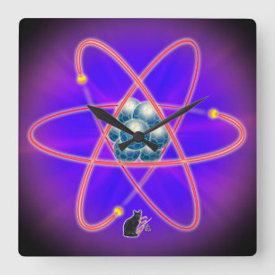 Fullständigt Atomisk Fyrkantig Klocka