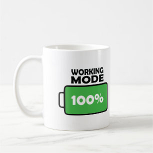 Fullständigt batteriläge Kaffe Älskare Mugg Gift