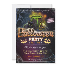 Fullständigt Customisable halloween festinbjudan