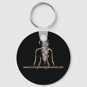 Fullständigt kvinnalogotyp Keychain Nyckelring