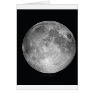 Fullständigt Moon Porträtt-kort Hälsningskort