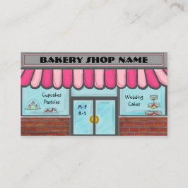 Fullständigt shoppar det gulliga bagerit för visitkort