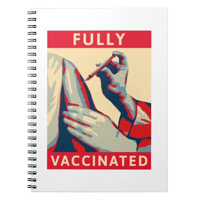 Fullständigt vaccinerad anteckningsbok (Framsidan)