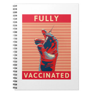 Fullständigt vaccinerad anteckningsbok