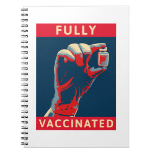Fullständigt vaccinerad anteckningsbok