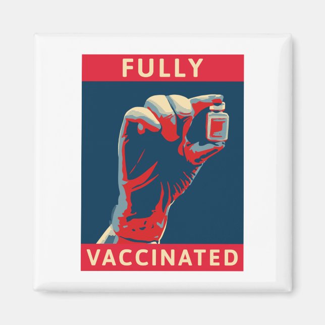 Fullständigt vaccinerad magnet (Framsidan)