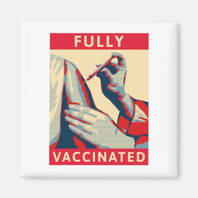 Fullständigt vaccinerad magnet (Framsidan)