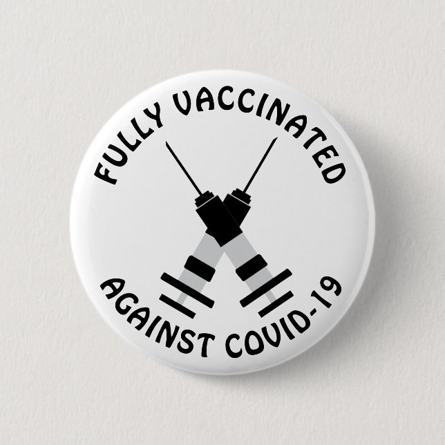 Fullständigt vaccinerad mot Covid-19, Coronavirus  Knapp (Framsida)