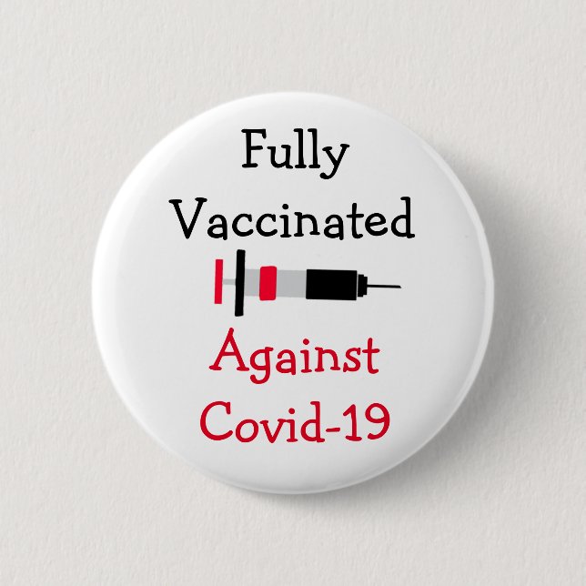 Fullständigt vaccinerad mot Covid-19 Knapp (Framsida)