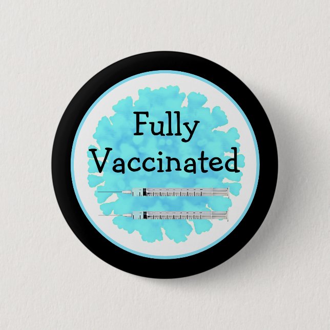 Fullständigt vaccinerad mot Covid-19-knapp Knapp (Framsida)