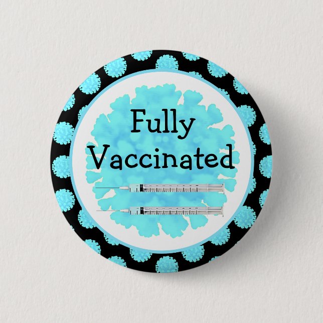 Fullständigt vaccinerad mot Covid-19-knapp Knapp (Framsida)