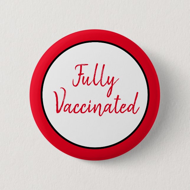 Fullständigt vaccinerad mot Covid-19-knapp Knapp (Framsida)
