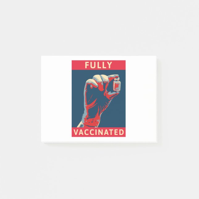 Fullständigt vaccinerad post-it block (Framsida)