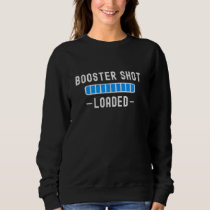 Fullständigt vaccinerad soppskärm med hett inläst t shirt