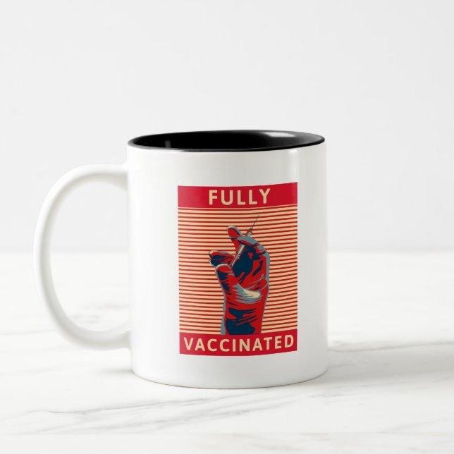 Fullständigt vaccinerad Två-Tonad mugg (Vänster)