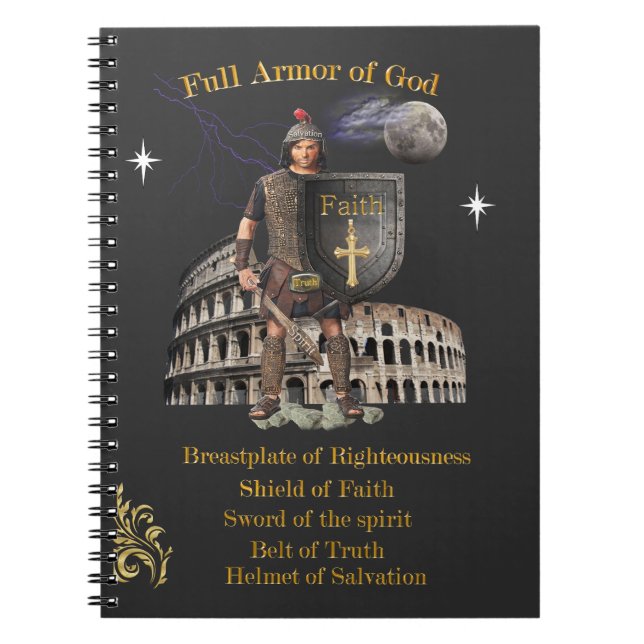 Fullt Armor of GOD Anteckningsbok (Framsidan)