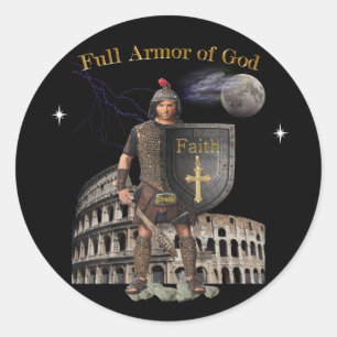 Fullt Armor of GOD Runt Klistermärke