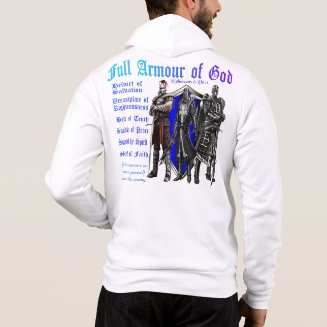 Fullt Armor of God Unisex Anpassningsbar Graphics  T Shirt (Baksida)