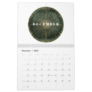 Fullt Art Deco-Elegant Kalender