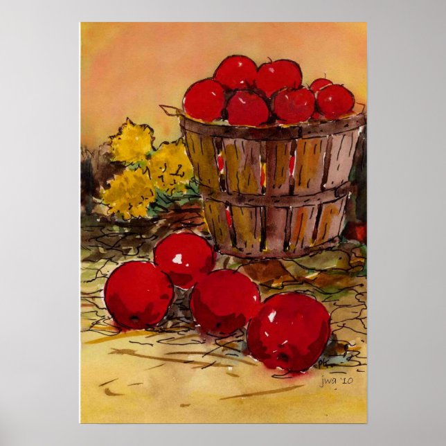 fullt av äpplen poster (Framsidan)