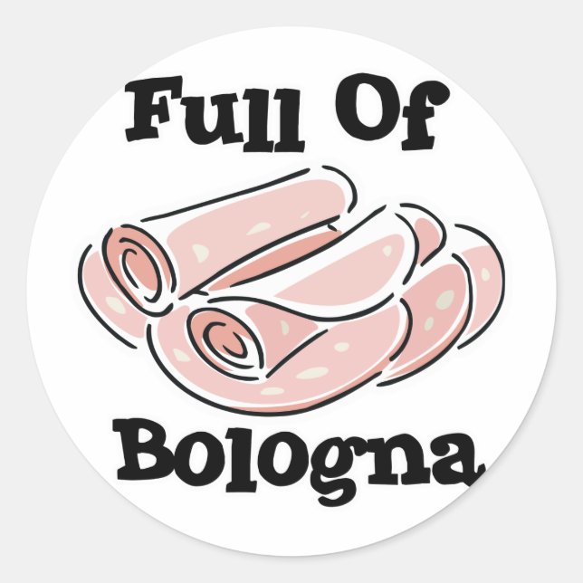 fullt av bologna runt klistermärke (Framsida)