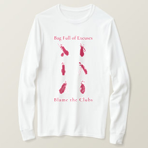 Fullt av Excuses Funny Golf Älskare Gift T Shirt