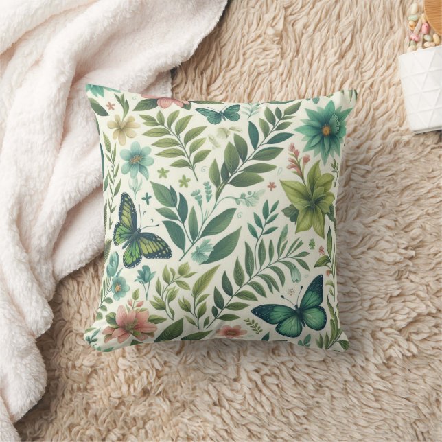 Fullt av gräs och träd kudde (Filt)