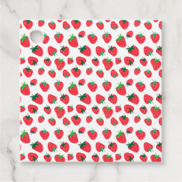 Fullt av jordgubbar gåvor etiketter