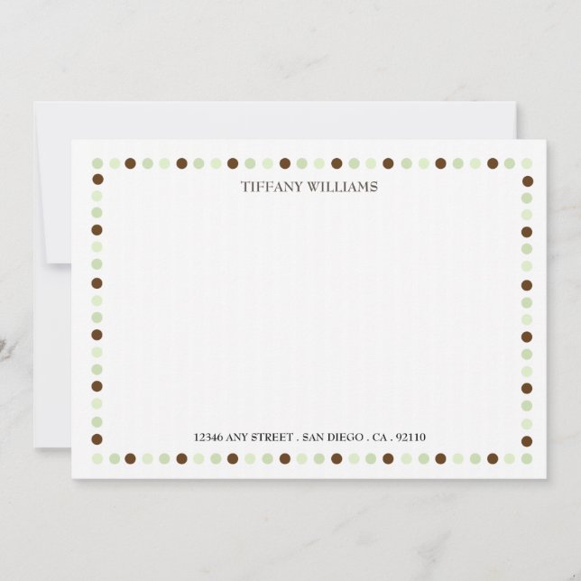 Fullt av Joy Grönt Note Card Anteckningskort (Framsida)