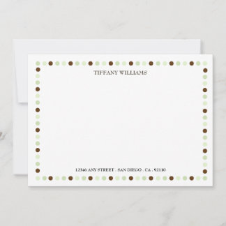 Fullt av Joy Grönt Note Card Anteckningskort