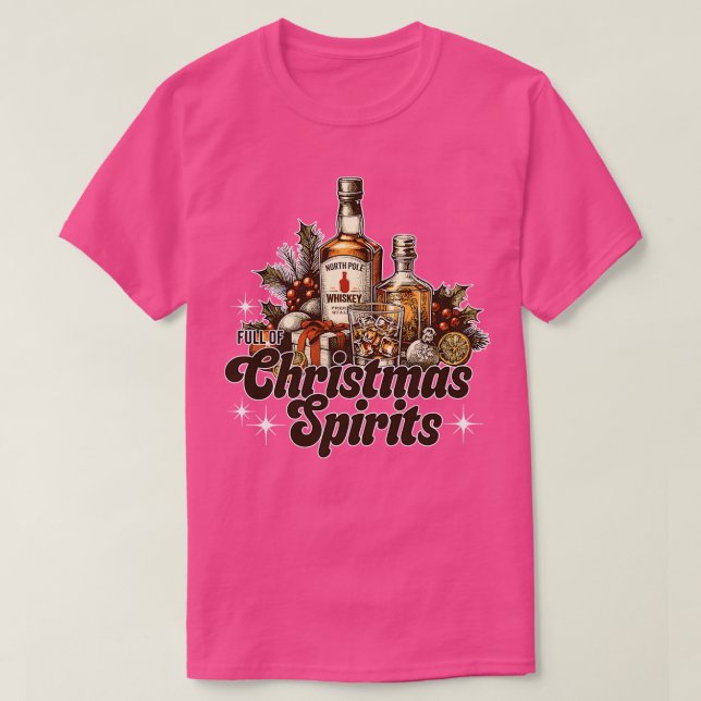Fullt av julsprit t shirt (Design framsida)