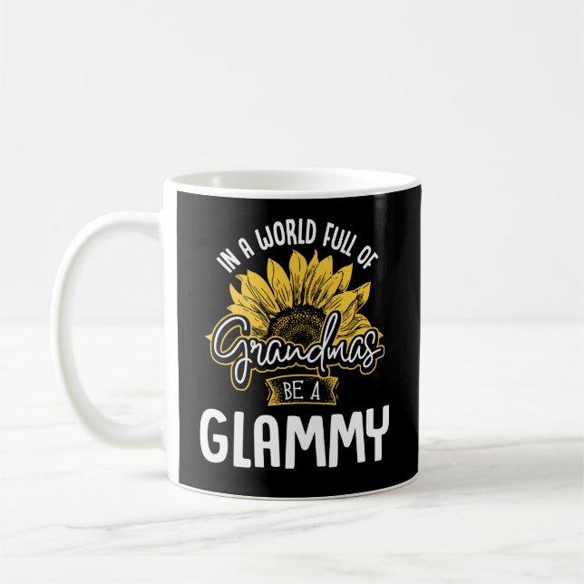 Fullt av mormor är en Glammy Kaffemugg (Vänster)