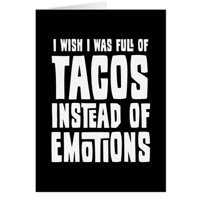 Fullt av Tacos Hälsningskort (Framsidan)