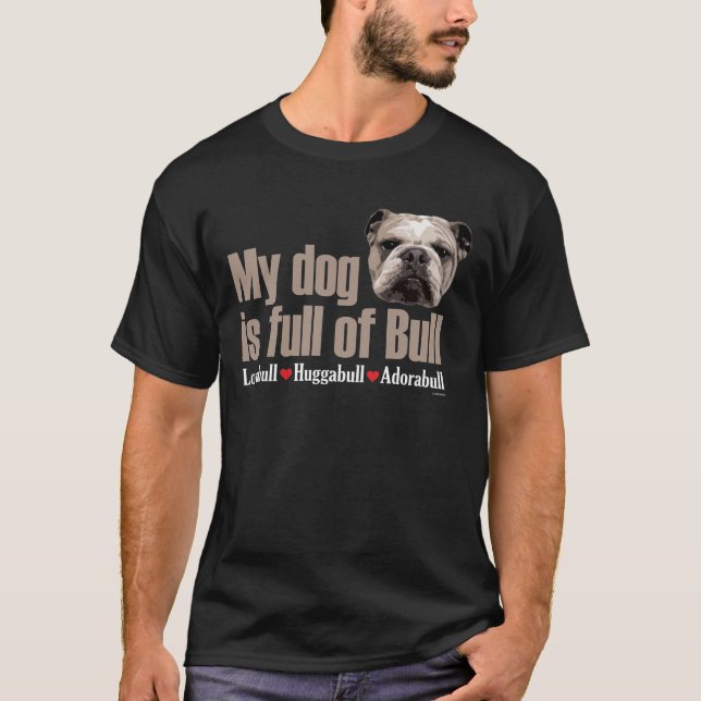 Fullt av tjurengelskabulldoggen tee shirt (Framsida)