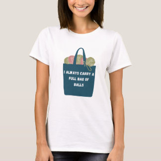 Fullt Bag av Bollar Fiber Artist T-Shirt